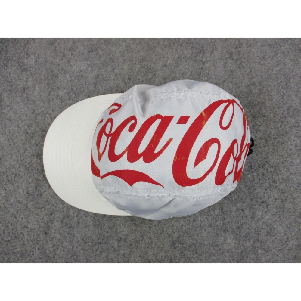 KITH Hat Cap Strap Back Mens White Red Coca Cola Mitchell Ness Panel Nylon - Picture 2 of 16
